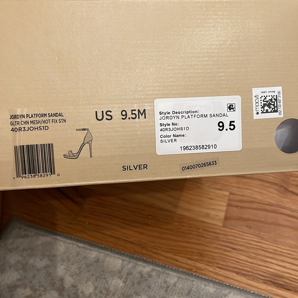 Michael Kors Jordyn Platform Silver Size 9.5 - Picture 5 of 5
